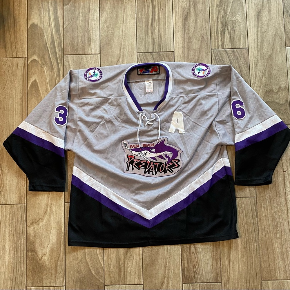 Palm Beach Predators Jersey #36 Walsh Ice hockey size Large
